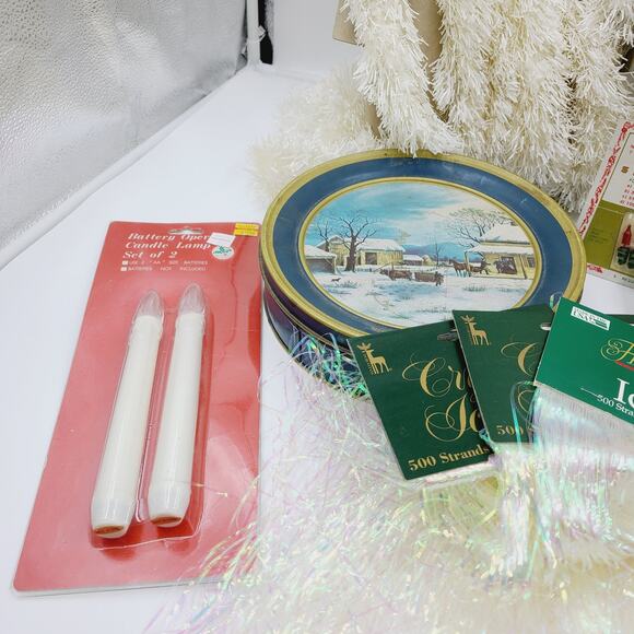 Vintage Christmas Accessories, Lot of 14, PRE-OWNED, some NIB - Picture 4 of 5